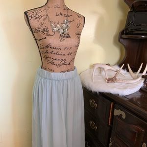 Mint Green Chifon Skirt